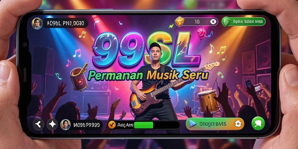 Screenshot gameplay 99SL menampilkan pengguna yang sedang bermain alat musik.