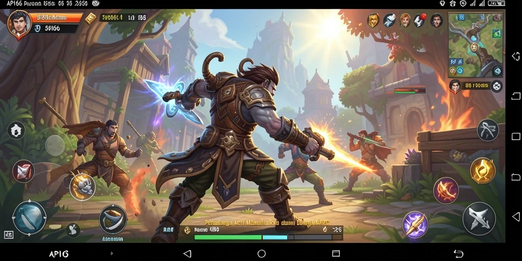 Screenshot API66 menampilkan aksi pertarungan seru di dunia ARPG.