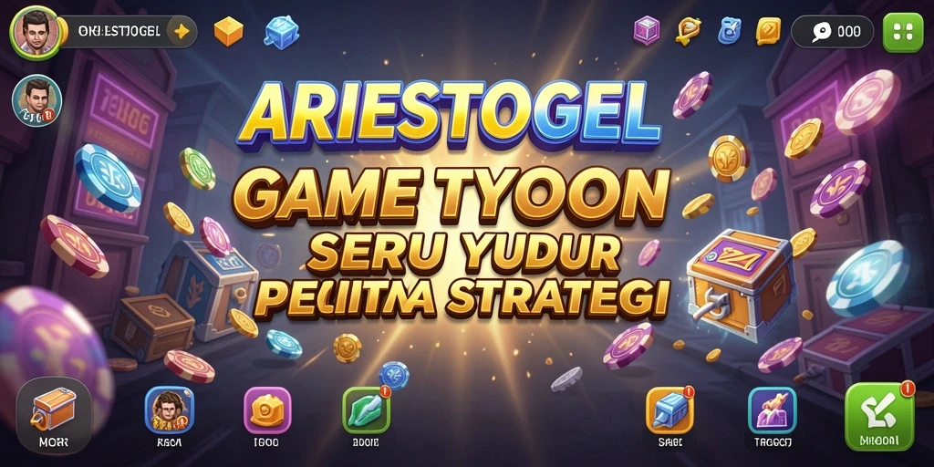 Tampilan gameplay ARIESTOGEL yang seru dan menantang sebagai game Tycoon.
