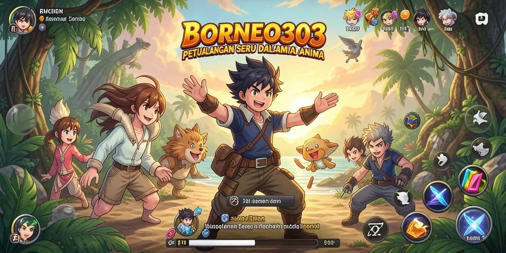 Tampilan menakjubkan dari gameplay Anime di BORNEO303.