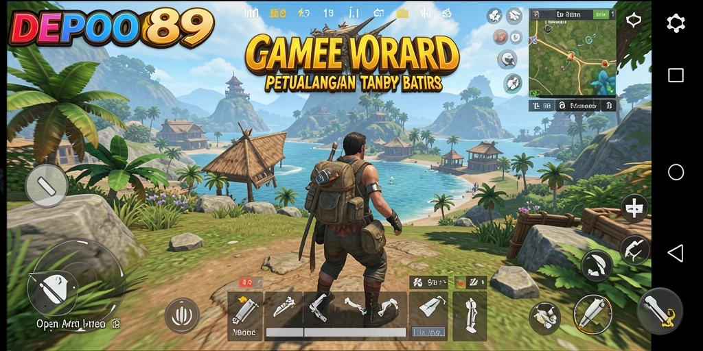 Tampilan menakjubkan dari gameplay DEPO89 yang luas dan interaktif.