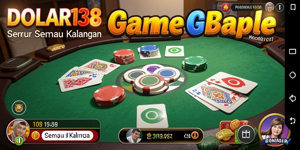 Tampilan menarik gameplay Gaple di DOLAR138.