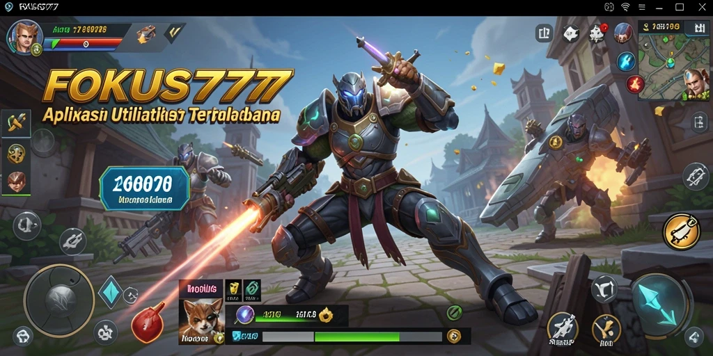Tampilan antarmuka pengguna FOKUS777 yang modern dan intuitif.