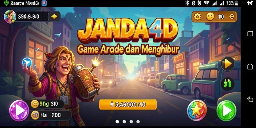 Tampilan gameplay seru dari JANDA4D dengan tantangan menarik.