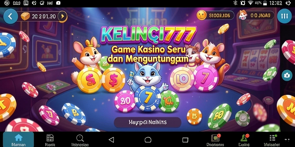 Screenshot gameplay seru KELINCI777 yang menampilkan momen menang.