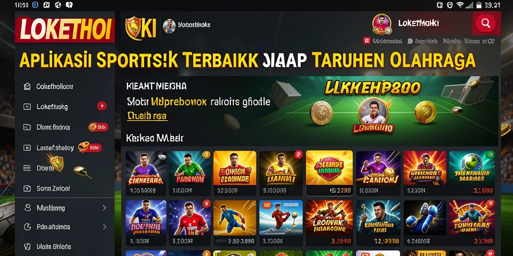 Tampilan gameplay Sportsbook LOKETHOKI yang menarik dan interaktif.
