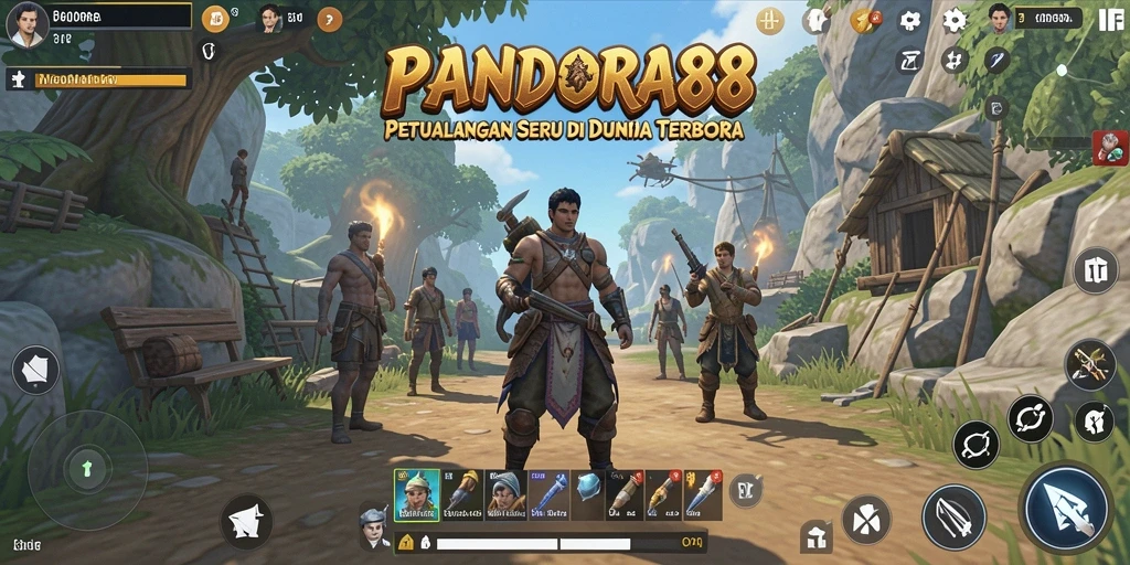 Screenshot gameplay seru dari PANDORA88 di dunia terbuka.