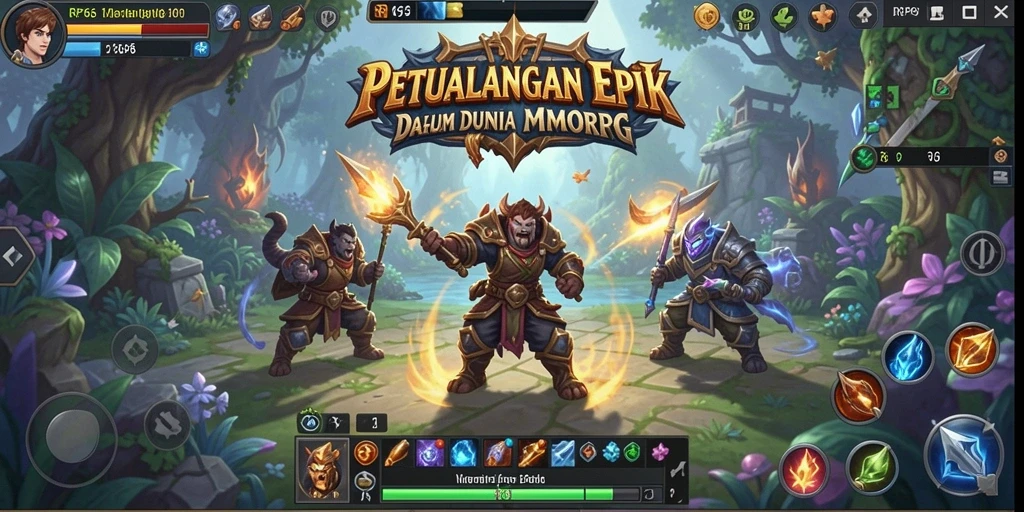 Tampilan gameplay seru dalam dunia fantasi RP66.