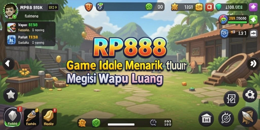 Tampilan screenshot RP888 menampilkan gameplay Idle yang menarik dan interaktif.