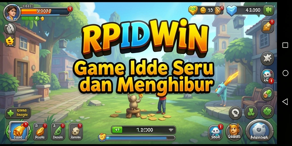 Tampilan gameplay RPIDWIN yang menarik dan penuh warna.