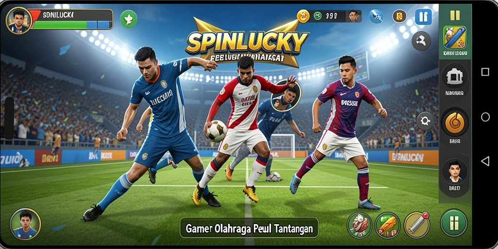Gameplay seru SPINLUCKY dengan berbagai cabang olahraga.