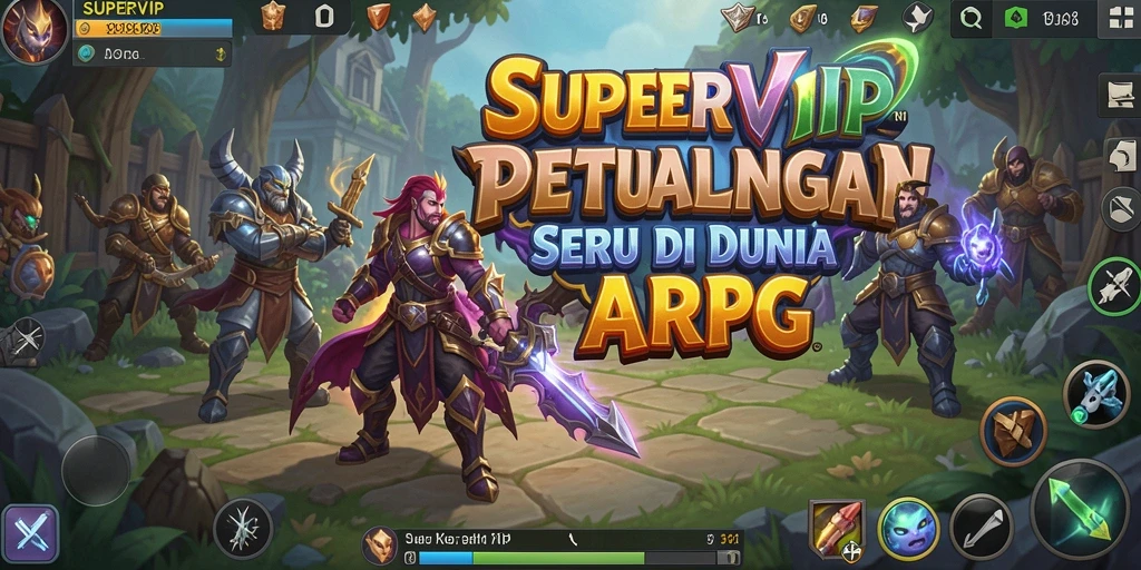Tampilan gameplay ARPG yang mendebarkan di SUPERVIP.